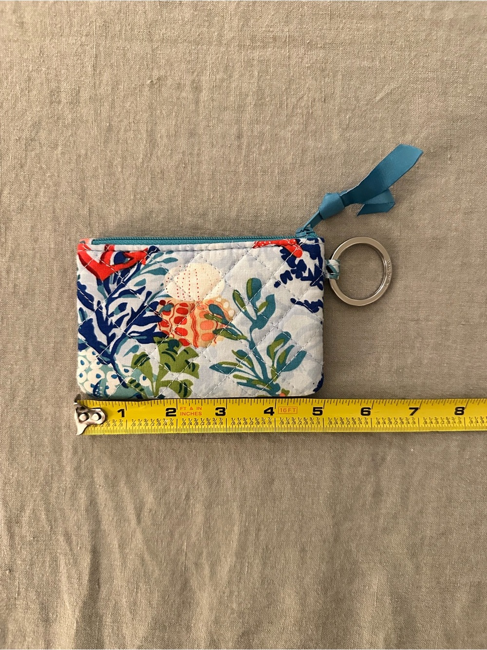 Vera Bradley Coral Reef Coin Purse Card Wallet - Picture 4 of 4